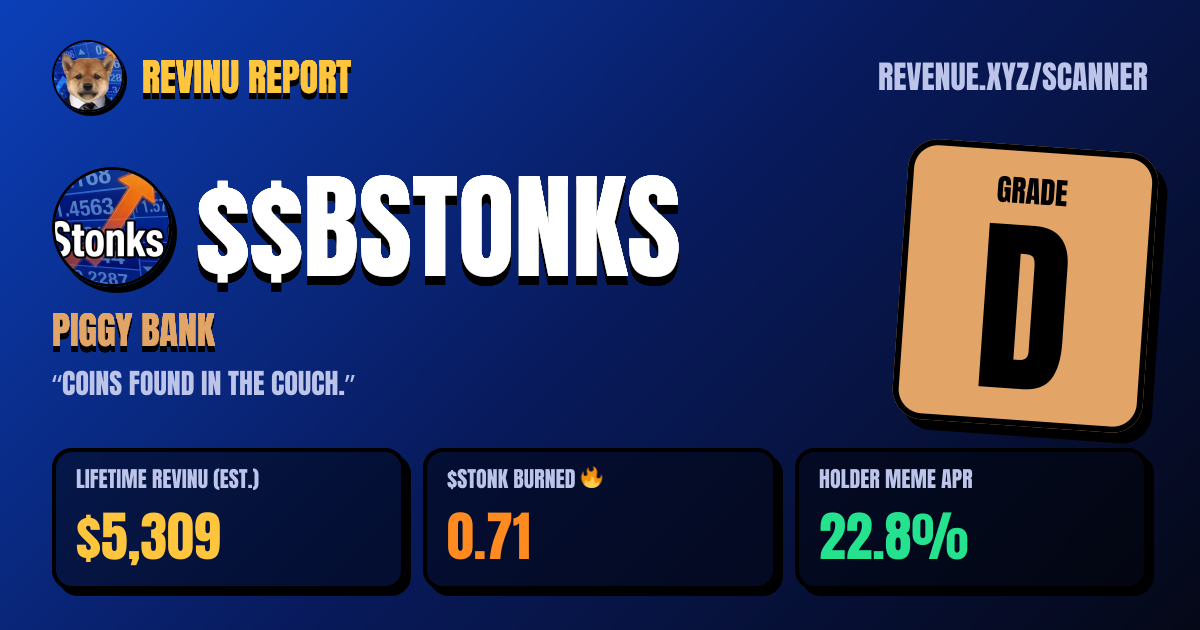 REVINU report card for $$BSTONKS