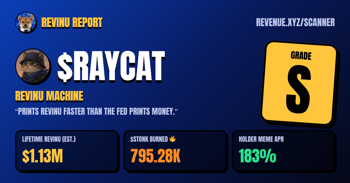 REVINU report card for $RAYCAT