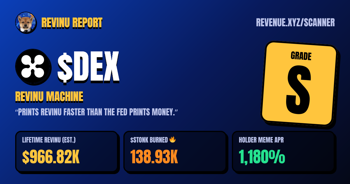REVINU report card for $DEX