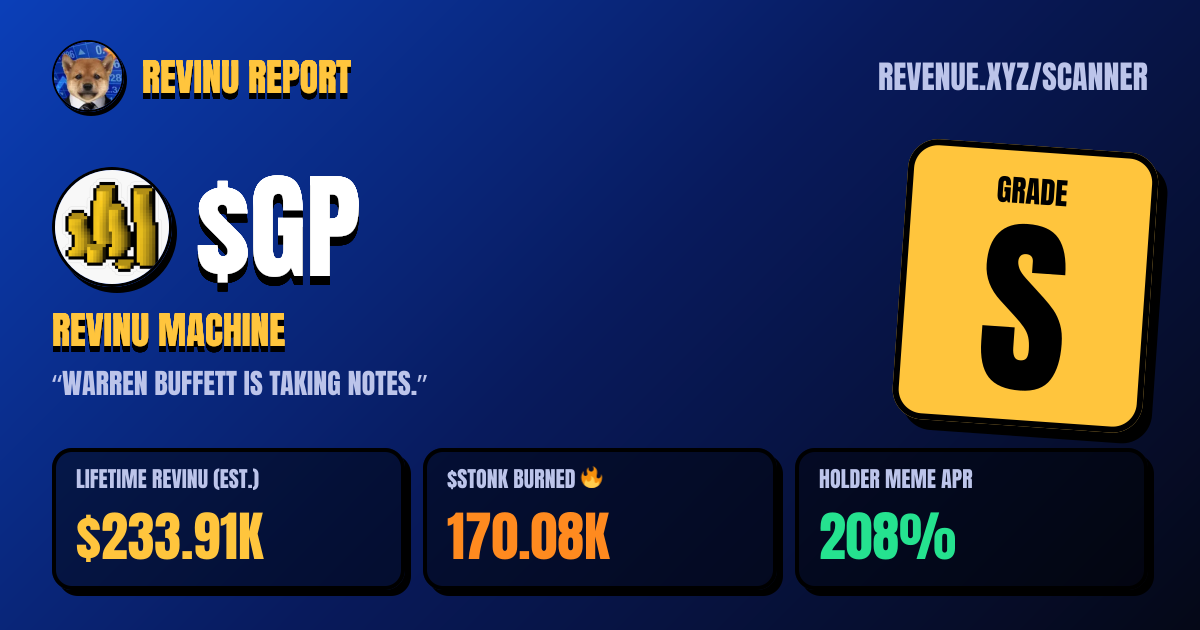 REVINU report card for $GP
